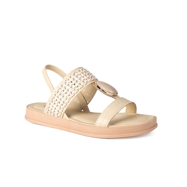 Sandália Flat Baixa Dakota Feminina Vanilla