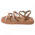 Sandália Flat Baixa Infantil Molekinha Feminino Nude
