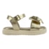 Sandália Flat Baixa Infantil World Colors Feminino Ouro Light