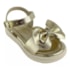 Sandália Flat Baixa Infantil World Colors Feminino Ouro Light