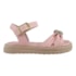 Sandália Flat Baixa Infantil World Colors Feminino Rosa Claro