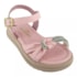 Sandália Flat Baixa Infantil World Colors Feminino Rosa Claro