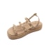 Sandália Flat Baixa Moleca Feminina Nude