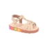 Sandália Flat Baixa Molekinha Infantil Feminina Creme