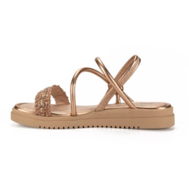 Sandalia Flat Baixa Pink Cats Infantil Feminina Mousse