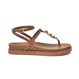 Sandália Flat Baixa Via Marte Feminina Ganache