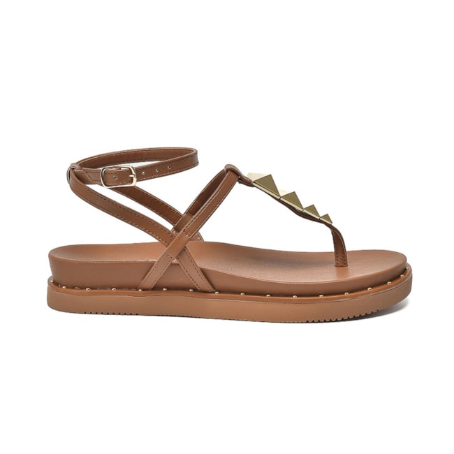 Sandália Flat Baixa Via Marte Feminina Ganache