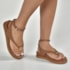 Sandália Flat Baixa Via Marte Feminina Ganache