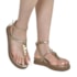 Sandália Flat Baixa Via Marte Feminina Gold