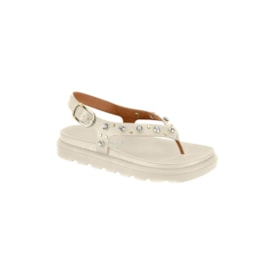 Sandália Flat Baixa Vizzano Feminina Branco Off