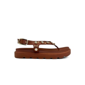 Sandália Flat Baixa Vizzano Feminina Mocca