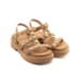 Sandália Flat Media Vizzano Feminino  Camel