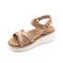 Sandália  Flat Media Vizzano Feminino Camel