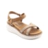 Sandália  Flat Media Vizzano Feminino Camel