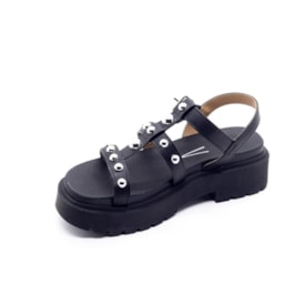 Sandália Flat Media Vizzano Feminino Preto