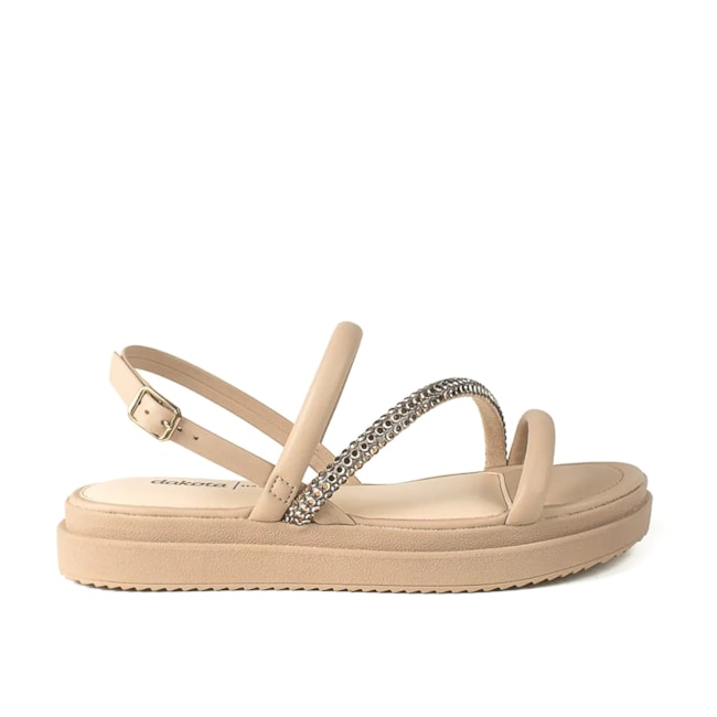 Sandalia Flat Plataforma Dakota Feminina Macchiato