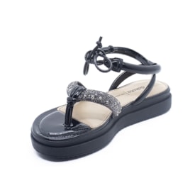 Sandalia Flat Plataforma Dakota Feminina Pewter