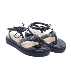 Sandalia Flat Plataforma Dakota Feminina Pewter