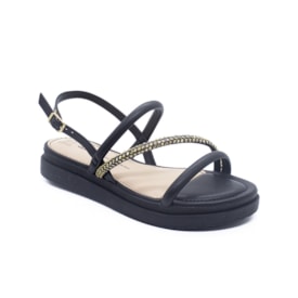 Sandalia Flat Plataforma Dakota Feminina Preto