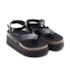 Sandalia Flat Plataforma Feminina Preto