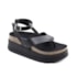 Sandalia Flat Plataforma Feminina Preto