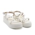 Sandalia Flat Plataforma Vizzano Feminina Branco Off