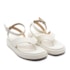 Sandalia Flat Plataforma Vizzano Feminina Branco Off