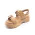 Sandalia Flat Plataforma Vizzano Feminina Camel