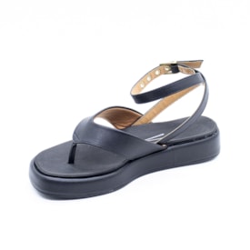 Sandalia Flat Plataforma Vizzano Feminina Preto