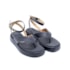 Sandalia Flat Plataforma Vizzano Feminina Preto