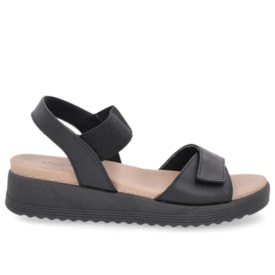 Sandália Flat Usaflex Feminina Preto