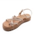 Sandalia Flatform Baia Lu Rezende Feminino Bronze