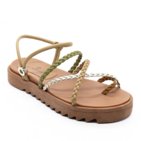 Sandalia Flatform Baia Lu Rezende Feminino Palha