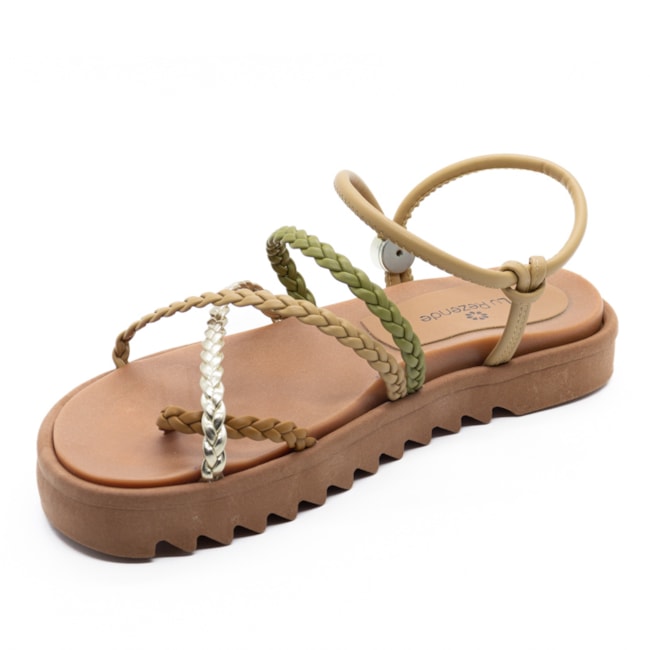 Sandalia Flatform Baia Lu Rezende Feminino Palha