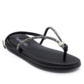 Sandália Flatform Baixa Beira Rio Feminina Preto