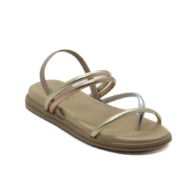 Sandalia Flatform Baixa Beira Rio Feminino Bege