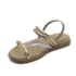 Sandalia Flatform Baixa Beira Rio Feminino Bege