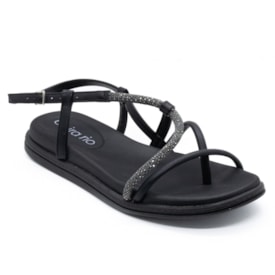 Sandália Flatform Baixa Beira Rio Feminino Black Diamond