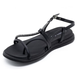 Sandália Flatform Baixa Beira Rio Feminino Black Diamond