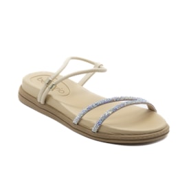 Sandalia Flatform Baixa Beira Rio Feminino Creme