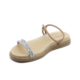 Sandalia Flatform Baixa Beira Rio Feminino Nude