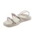 Sandalia Flatform Baixa Lu Rezende Feminina Aveia