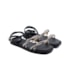 Sandalia Flatform Baixa Lu Rezende Feminina Preto