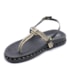 Sandalia Flatform Baixa Lu Rezende Feminina Preto