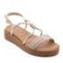 Sandalia Flatform Baixa Lu Rezende Feminino Bronze