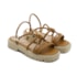 Sandalia Flatform Baixa Lu Rezende Feminino Carvalho