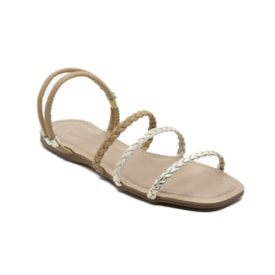 Sandalia Flatform Baixa Lu Rezende Feminino Palha