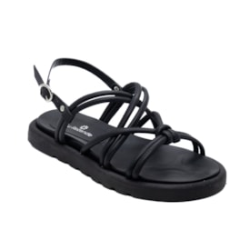 Sandalia Flatform Baixa Lu Rezende Feminino Preto