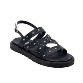 Sandalia Flatform Baixa Lu Rezende Feminino Preto