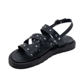 Sandalia Flatform Baixa Lu Rezende Feminino Preto